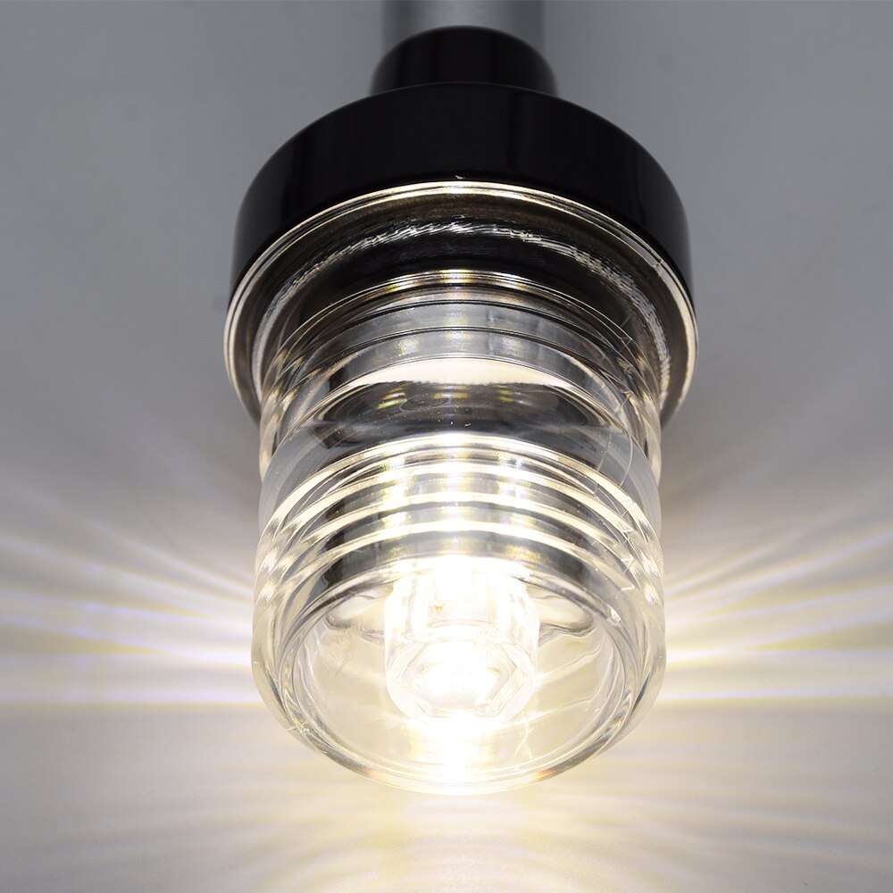 6 12 tommer fold ned led bådnavigationslys til yacht marine hækankerlys 12 ~ 24v sejlsignallys 4000 ~ 4500k ru skib