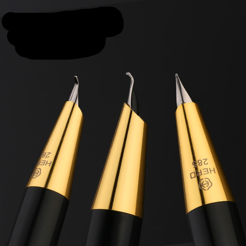 Authentic Hero 285 metal calligraphy pen art fountain pen iraurita ink pen 0.5mm /0.8mm business office fountain pen box