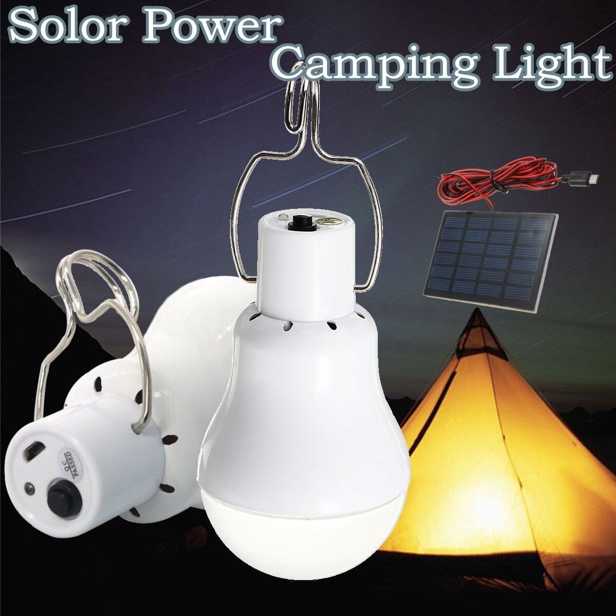 Draagbare Led Lamp Outdoor Indoor Zonne-energie LED Camping Verlichting Systeem Zonnepaneel