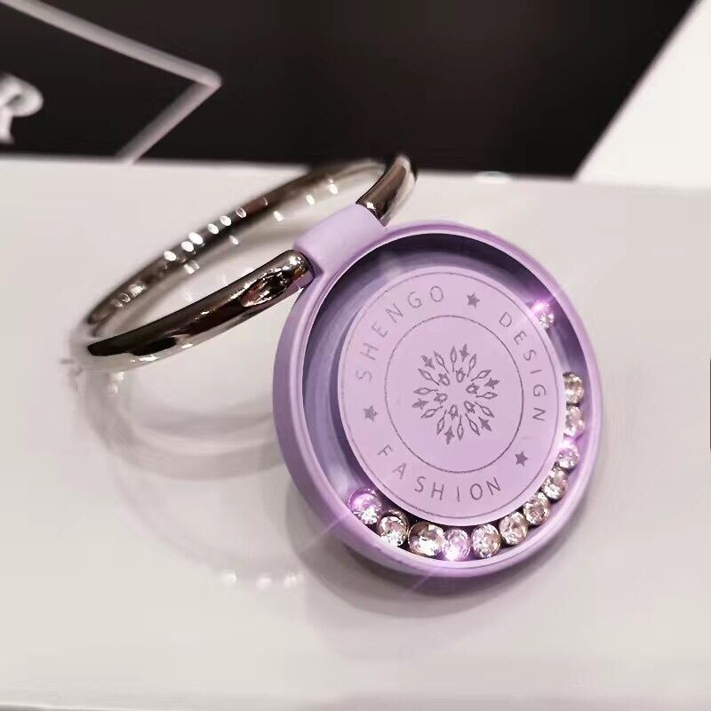 Luxury Metal Mobile Phone Finger Ring Holder Car Mount Tablet Support Smartphone Kickstand for iphone X XR XS 11 Pro Phone Stand: purple