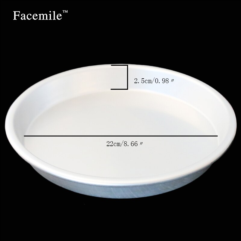 Facemile 7/8/9 Inch Aluminium Bakken Pan Brood Cake Pudding Chocolade Pizza Lade Pan Pizza Lade Pannenkoek Netto Gebak bakvormen Pan: 03047 8inches