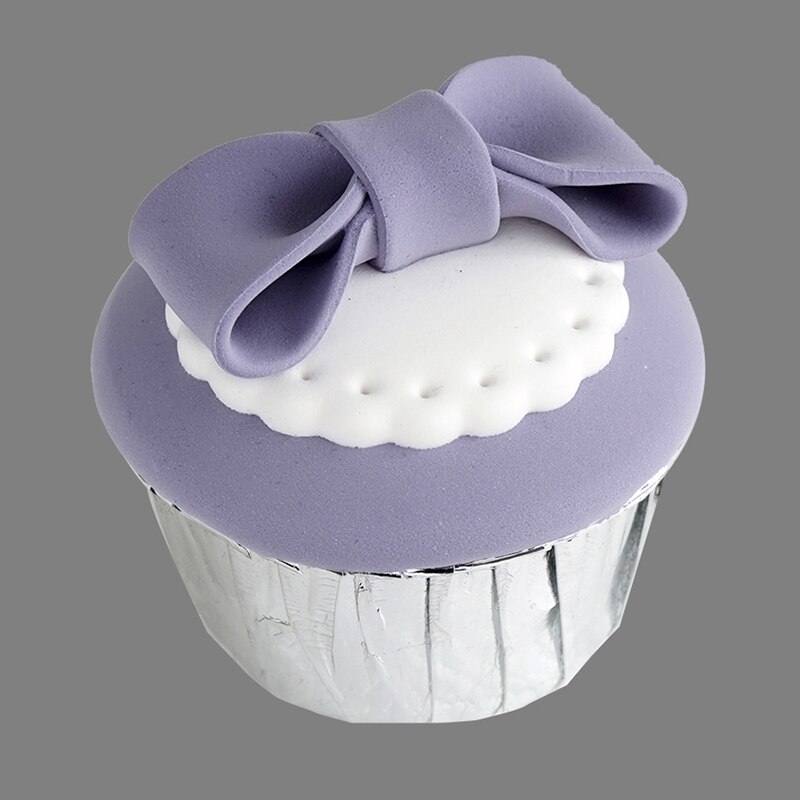 Paars simulatie fondant cake Cupcake model: Roze