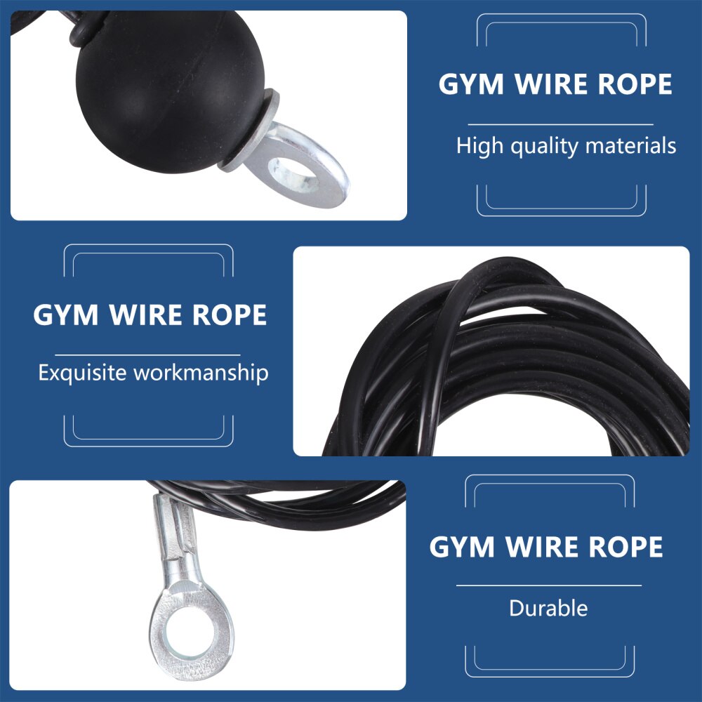 Rubber Coated Wire Rope Gym Wire Cable Practical Fitness Steel Wire Cable