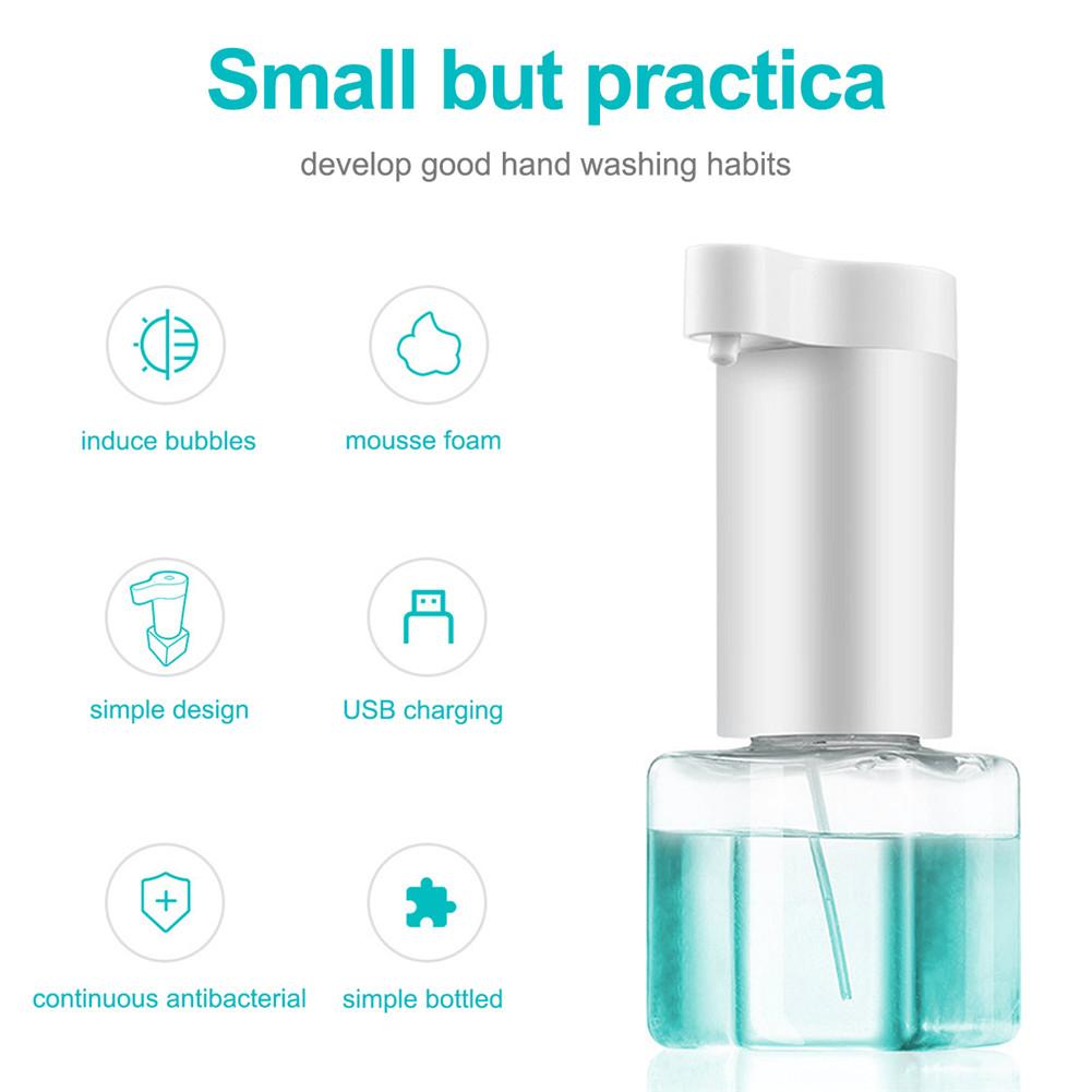 Automatic Soap Dispenser Touchless Refillable Electric Rechargeable Hand Sanitizer Dispensing Device with Built-in Battery