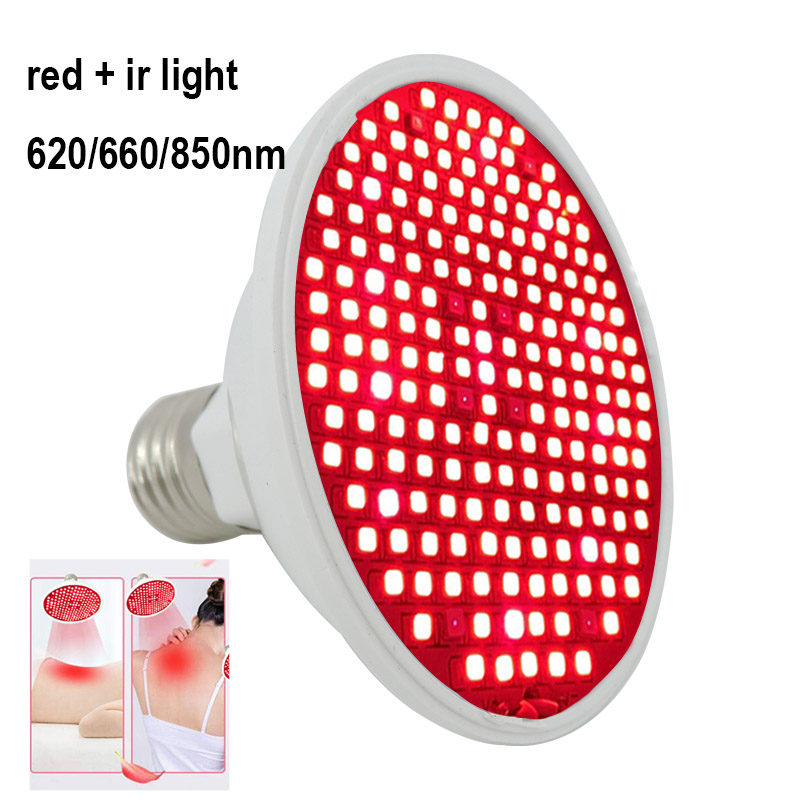 620nm 660nm 850nm E27 Red led plant grow lamp bulb Anti Aging Deep Light IR Infrared Phototherap for Body Skin Pain