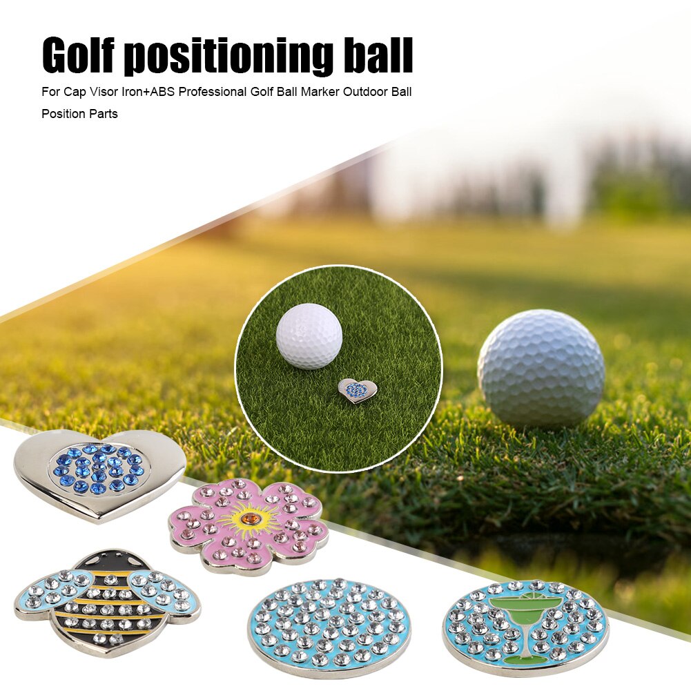 26mm Golf Hat Cap Clip Marker Golf Accessories Ball Hat Clips ABS Golf Marker Ball Position Accessories