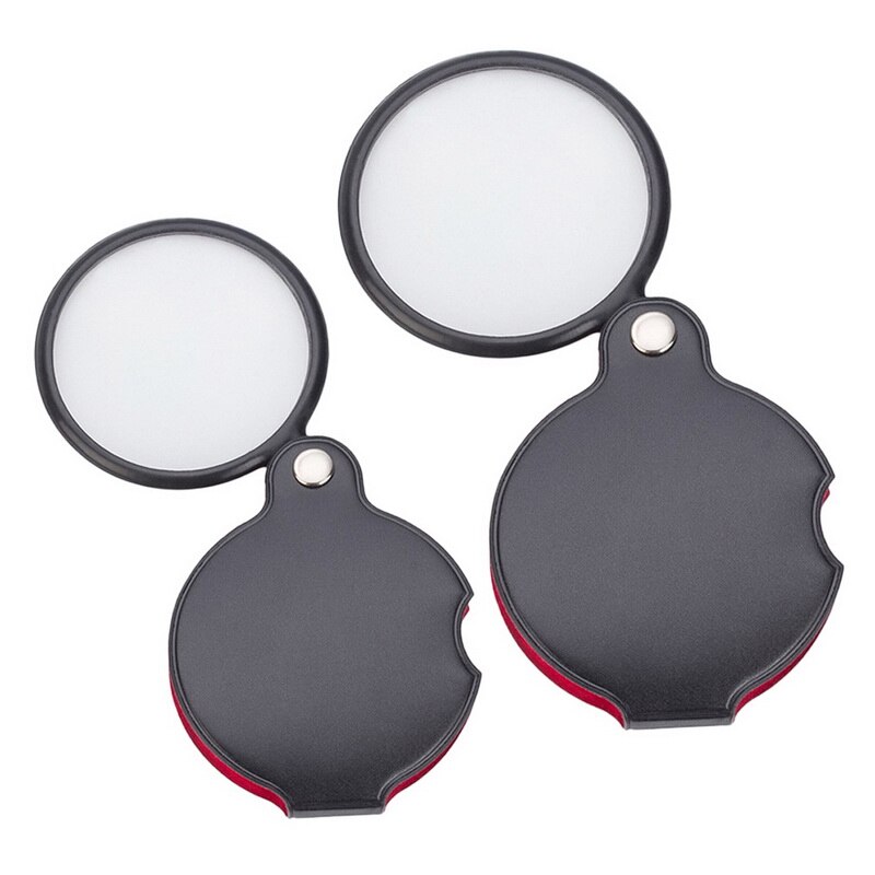 Mini Tasche 8X 50mm 5X 50mm Klapp Schmuck Lupe Vergrößerungs Augen Glas Lupe Linse