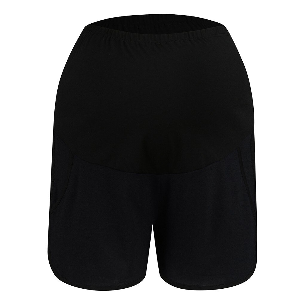 Barsel sommer træning løs pasform elastisk høj talje justerbare korte bukser gravide shorts gravide bukser barsel tøj