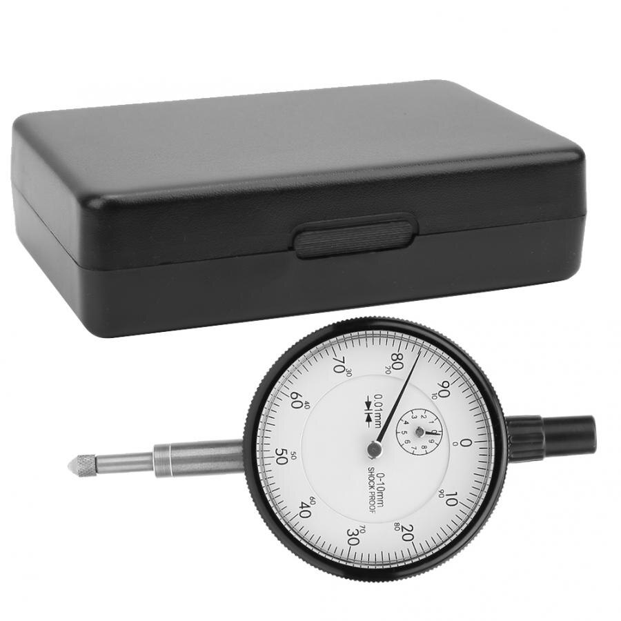 0.01MM Accuracy 0-10MM Range Shockproof Dial Indicator Gauge Measuring Tool Mechanical Indicator