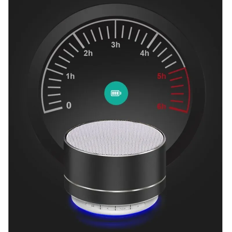 Bærbar  a10 trådløse bluetooth mini-højttalere lille stålkanon subwoofer farverig mini-kort bluetooth-højttaler