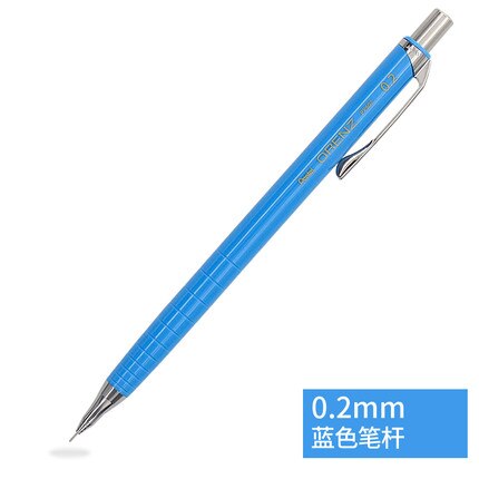 1 Pentel bardzo cienki ołówek 0.2/0.3mm XPP502/XPP503 wysokiej jakości system zapobiegający zerwaniu ołówek automatyczny Orenz chowany metal: niebo niebieski