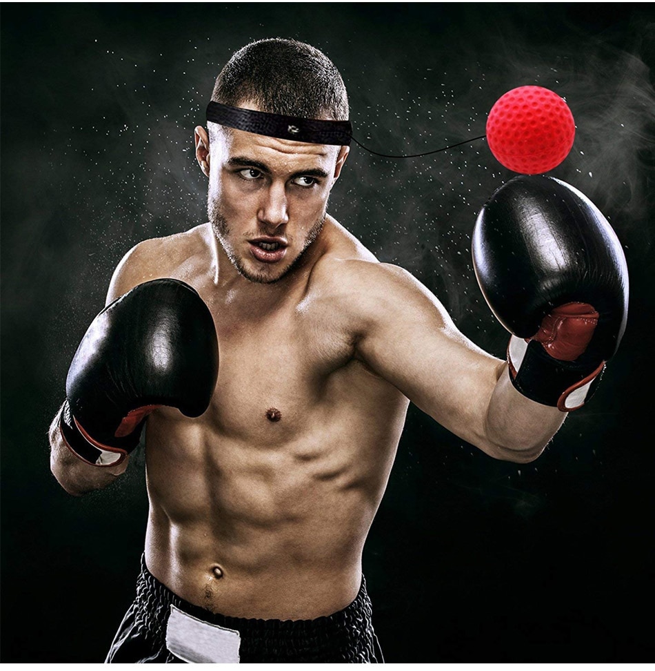 Kick boksning refleks bold hovedbånd kæmper hastighedstræning punch bold muay tai mma træningsudstyr tilbehør
