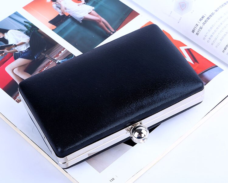 Black Evening Bag Ladies Wallet Party Club Handbag Clutches OL Style Bag 66-56