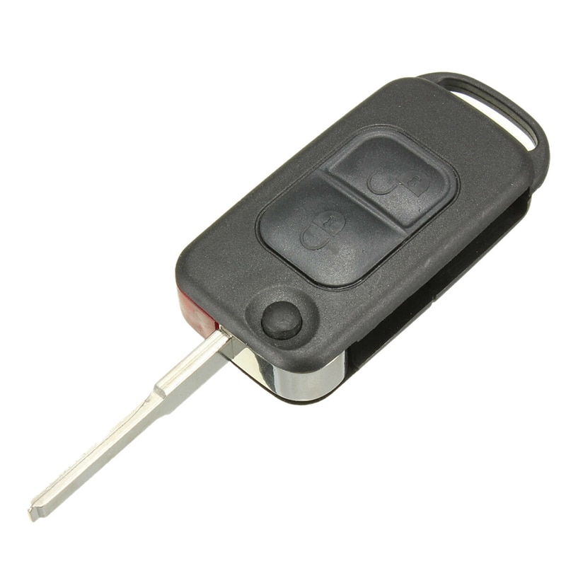 2 Button Flip Remote Key Case HU64 Blade Fob Voor Mercedes Benz Ces W168 W202 Auto: Default Title