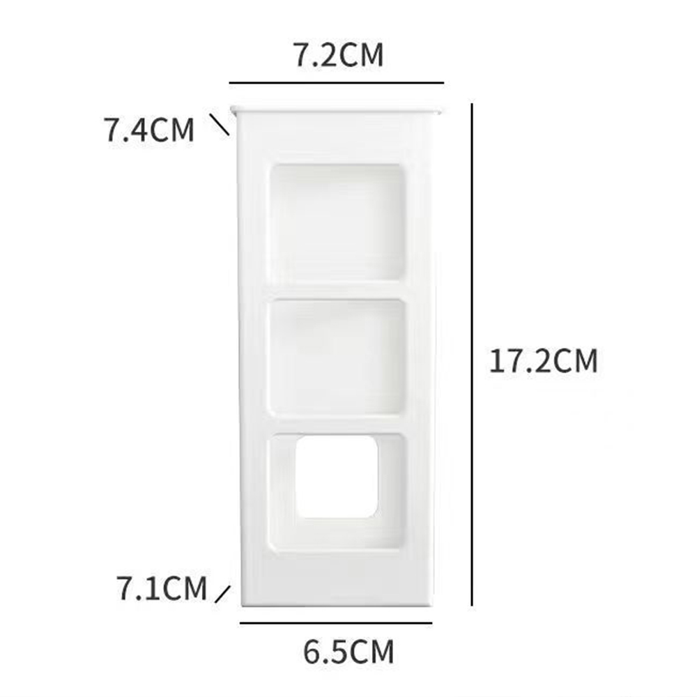 Cajas de almacenamiento, organizador de herramientas de peluquería montado en la pared, soporte remoto para cosméticos, estuche adhesivo, estantes para el baño, suministros para el hogar