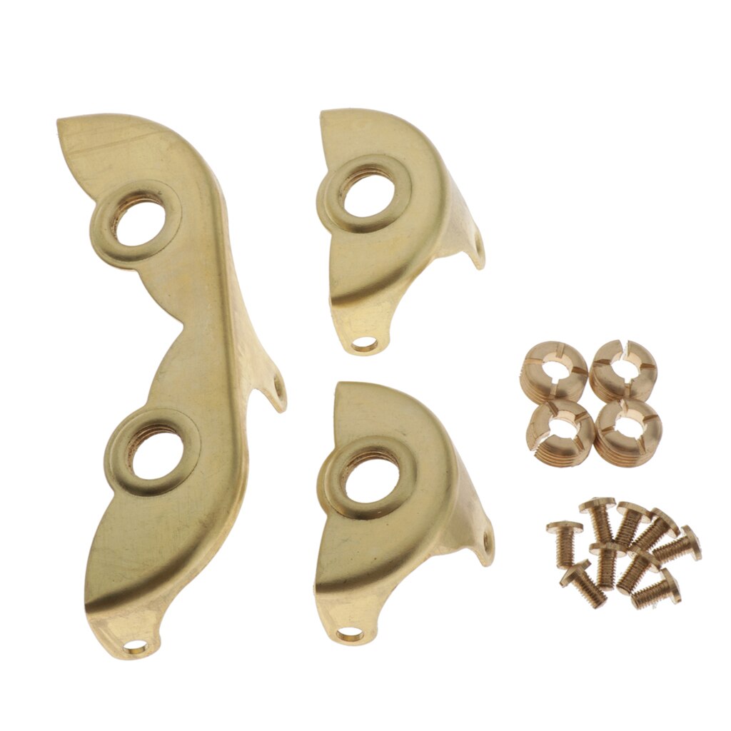 Soprano saxphone key guard kit with screws, instrument sax accessories, r 9cm colors