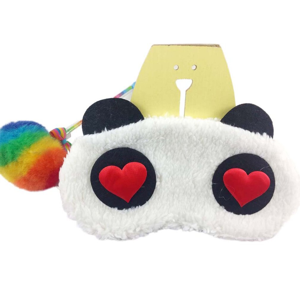 1PCS Nap Eye Shade Cartoon Blindfold Sleep Eyes Cover Travel Rest Patch Blinder Cute Panda Sleeping Eye Mask: J