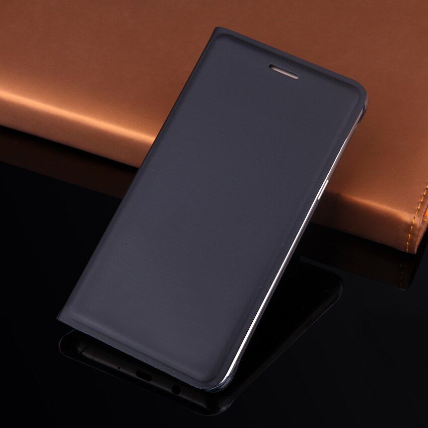 Asuwish Flip Case Leather Cover For Samsung Galaxy J5 J5 J 5 SM J500 J500F J500FN J510 J510F J510FN SM-J510 Phone Case: for J5 2016 / Black