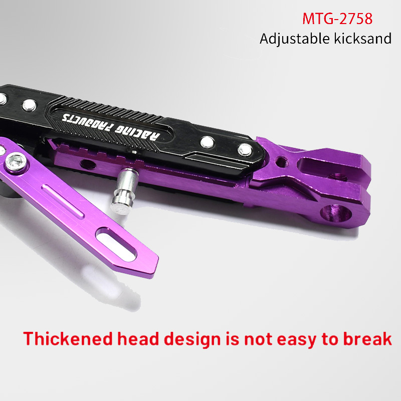1 st Motorcycle Kickstand Parking Kick Stand Beugel Voet Side Statief Supportor Kruk Houder Crossmotor Motor Accessoires