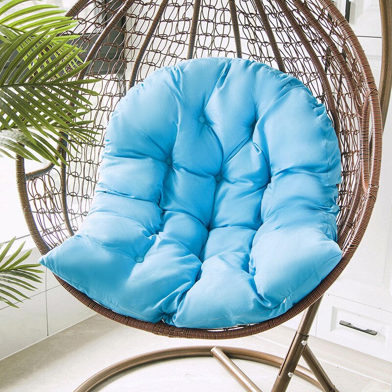 Ei Stoel Mat Swing Hangmat Kussen Schommelstoel Kussen Cradle Kussen Tuin Outdoor Indoor Home Decor Zonder Swing Stoel: Light Blue Cushion
