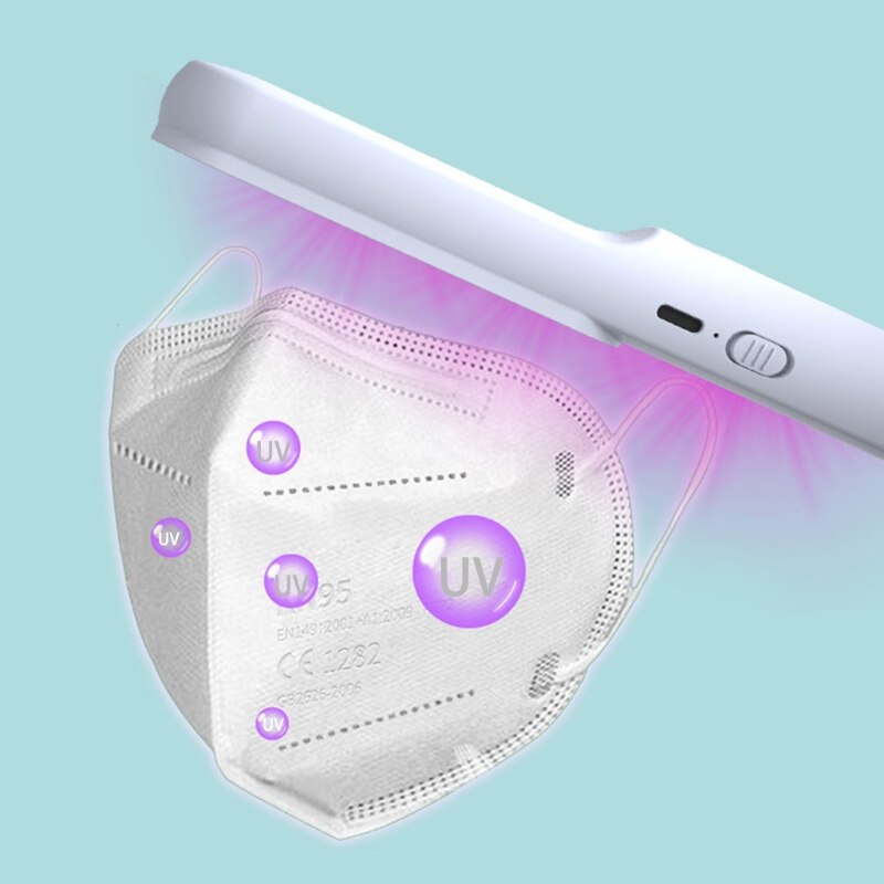 Tragbare UV Sterilisator UVC Desinfektion Licht Hause Handheld USB Entkeimungslampe für Schuh Schrank Haustier Teppich Unterwäsche Desinfizieren