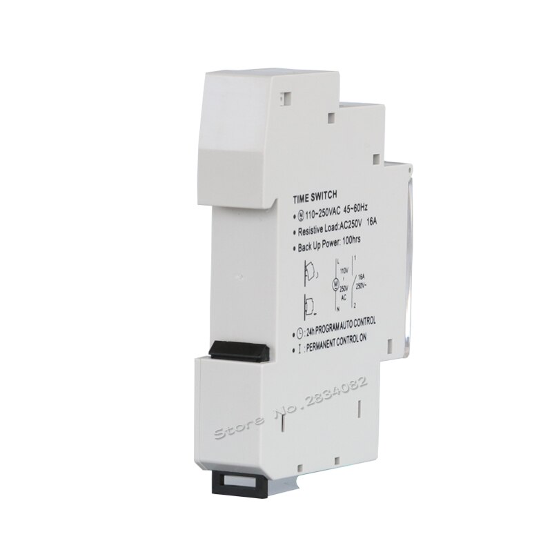 24H Program AUTO Controller Time Switch Quartz Mechanical Analog Timer Switch Relay Programmable Din Rail SUL180 110-250V 16A