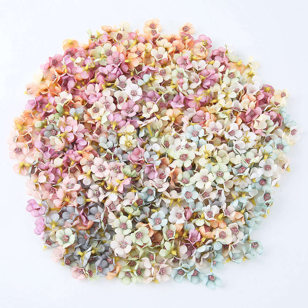YUZNA – 50 Mini Fleurs En Résine – 7 Mm – Multicolores – Décoration Maison Poupée, Paysage Miniature, Nail Art, DIY