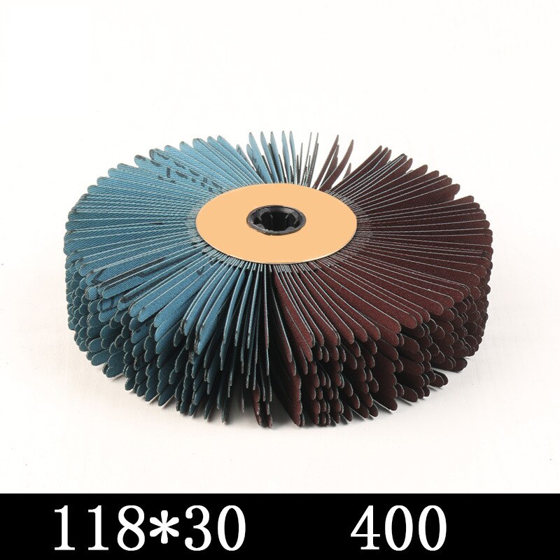 118x60/30mm 120-600 Grit Abrasives Wire Drum Wood Burnishing Polishing Wheel Brush Cloth Sanding Grinding Groove Mop Buffing Pad: 30MM 400 Grit