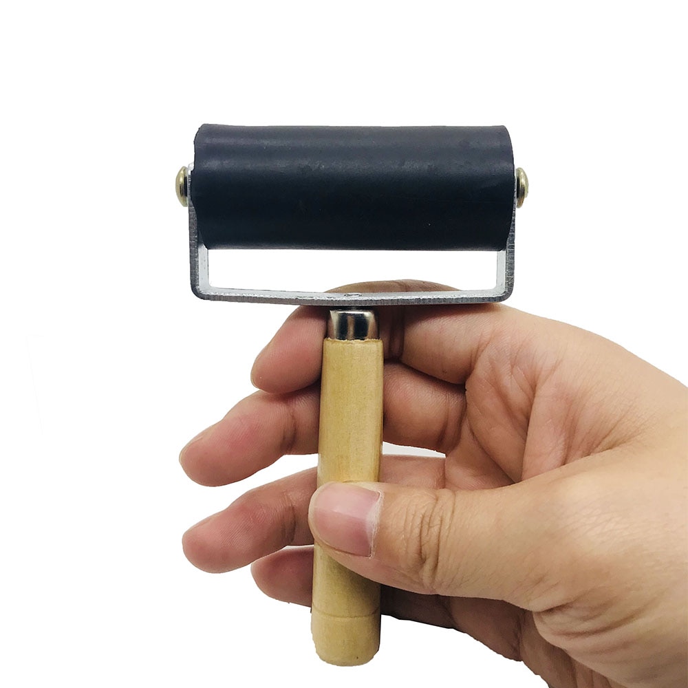 6cm brayer mustemaalaus grafiikka tela taide leimaaminen työkalu öljymaalaus työkalu telaharja kohokuviointi kumirumpu