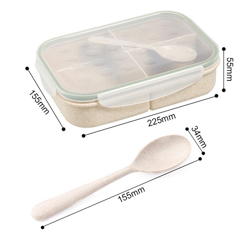 3-Layer Creatieve Plastic Lunchbox Voedsel Containers Magnetron Bento Lubox Voor Student Draagbare Voedsel Storage Case Picknick Wandelen: G3