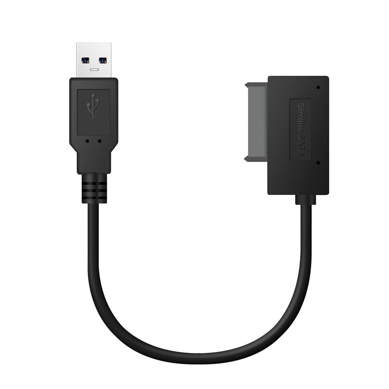Adapter Converter USB 2.0 To Mini Sata II 7+6 13Pin For Laptop DVD/CD ROM Slimline Drive In Stock HDD Drive Pc Accessories: Default Title