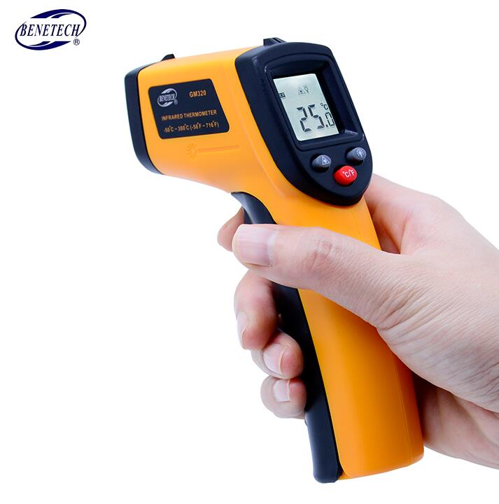 BENETECH Digital thermometer gun non contact infrared thermometer temperature gun ir thermometer industrial GM320~GM900: GM320