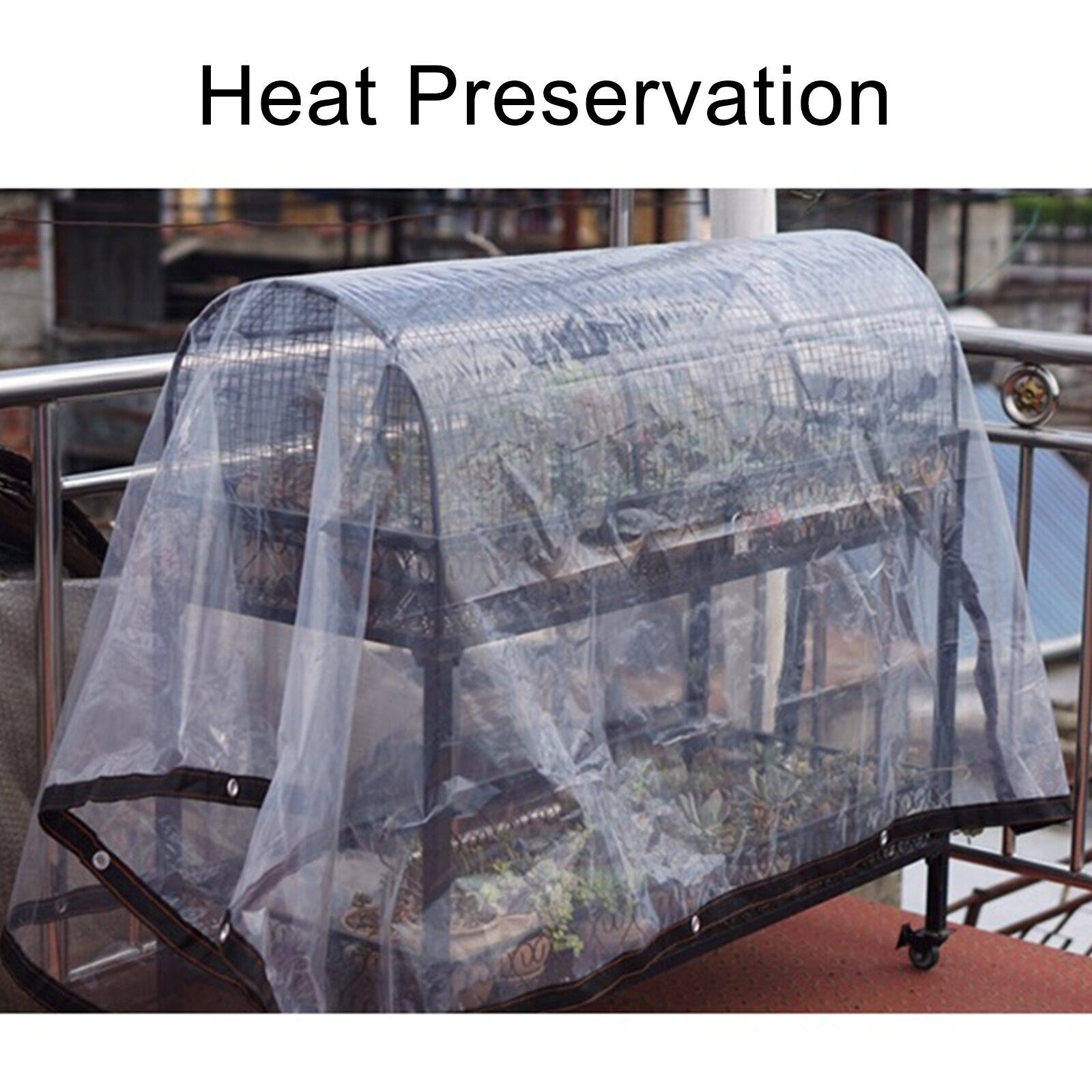 Clear Plastic Garden Plant Cove Greenhouse Film Sheet UV Protection High Polyethylene Resistant Durable Rain Cover