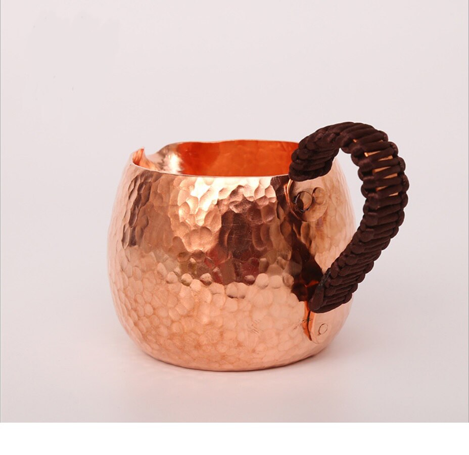 1pc 350ml pure copper hand made Milk Pitcher/Jug Latte Art Pitcher tea cup