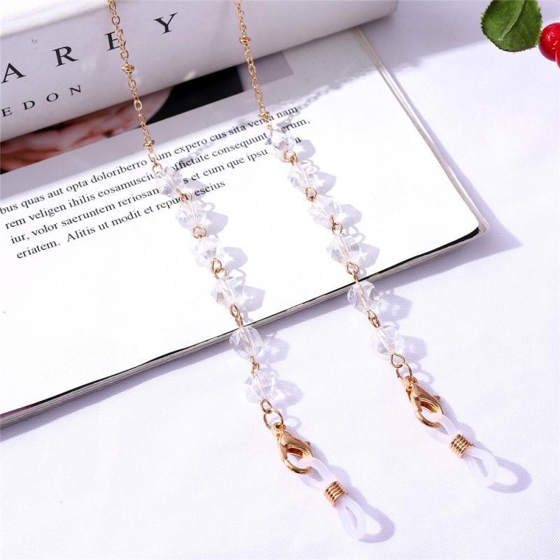 70CM Sunglasses Face Masking Chain Glasses Chain Lanyard Delicate Crystal Eyeglasses Chains Neckless Cord Rope Jewelry: 02