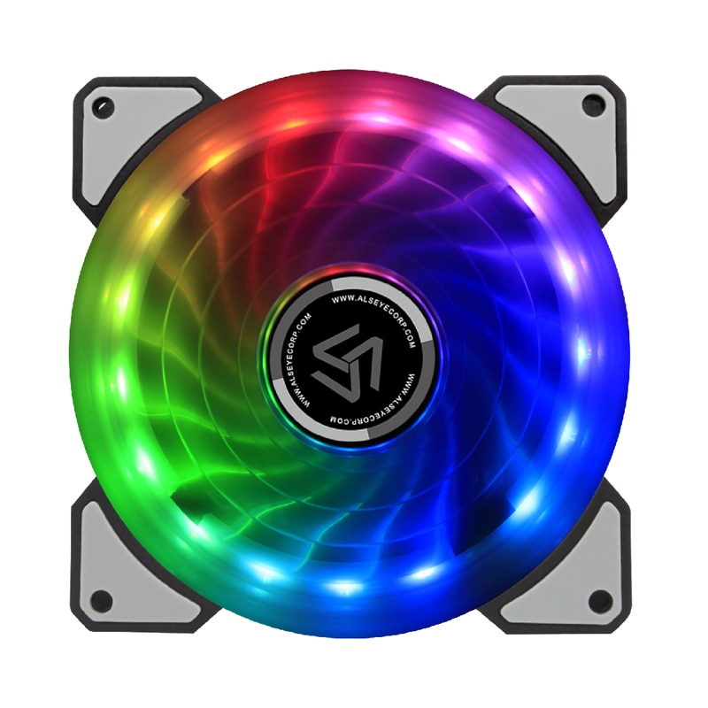 ALSEYE D-Ringer Series 120mm LED Computer Case Fan Adjustable RGB and Fan Speed Remote control support Asus 5v 3pin and Gigabyte