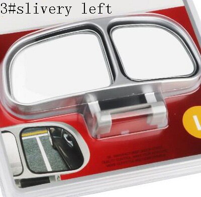 Rete bil spejl blindplet to glas side vidvinkel auto bagfra justering til parkering universal slivery hvid hvid mulighed: 3 sliver tilbage