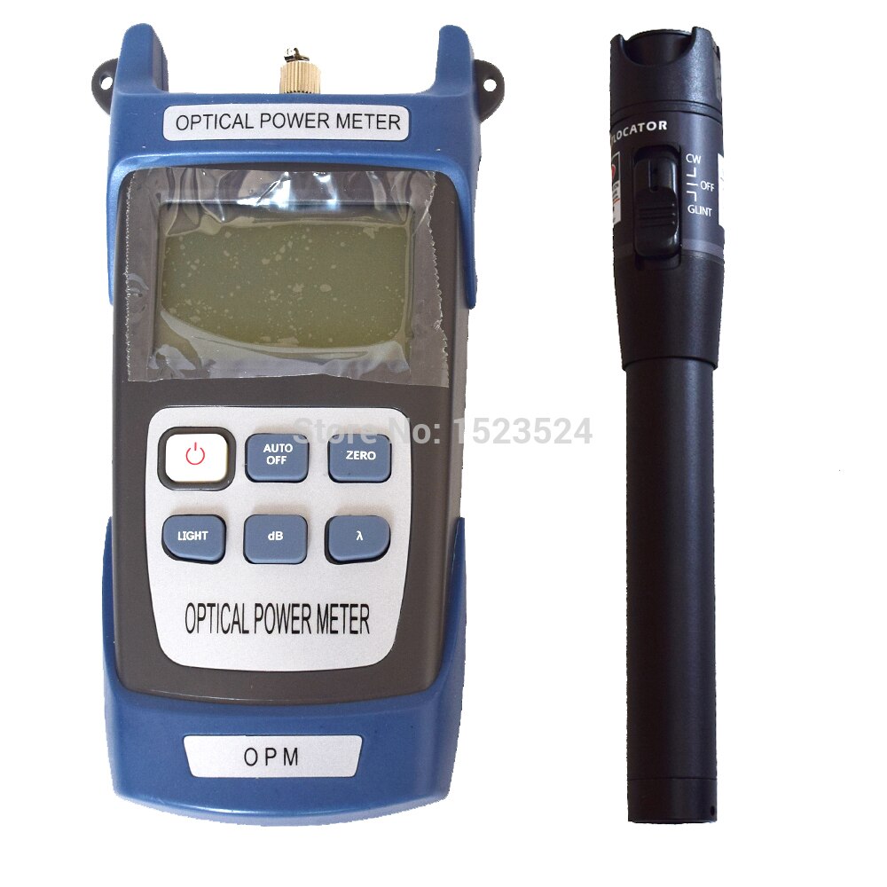 -70 ~ + 10dBm Handheld Optical Fiber Power Meter en Visual Fault Locator 1mw 10mw 20mw 30mw