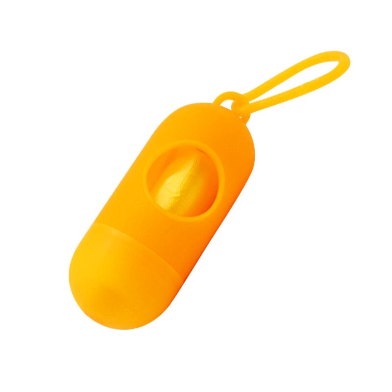Dispensador de Bolsa para popó de policarbonato para perros y gatos, juego práctico de basura, suministros de limpieza, 1 unidad, 30 Bolsa para popó: Oro