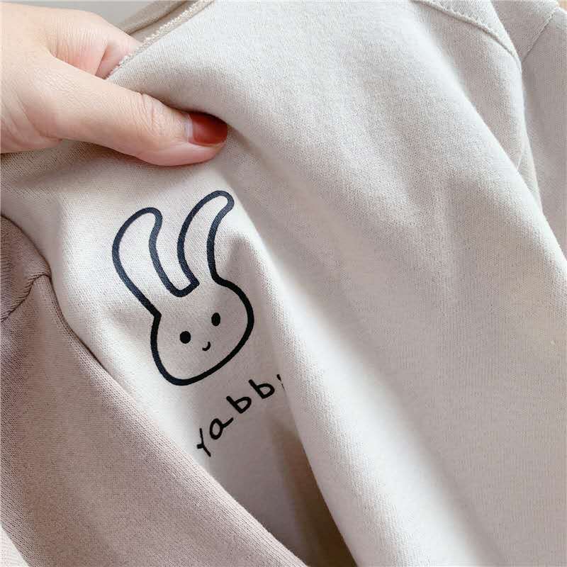 herbst freundlicher neue freundlicher Karikatur Koreanische herbst T-Shirt jungen und mädchen langarm-t-Shirt bodenbildung