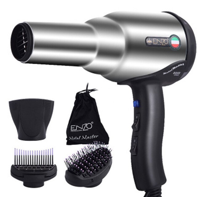 ENZO – diffuseur de sèche-cheveux 7500W, puissant, brosse, moteur AC tout en métal, vent fort, outils de Salon de coiffure, buse: EN3001
