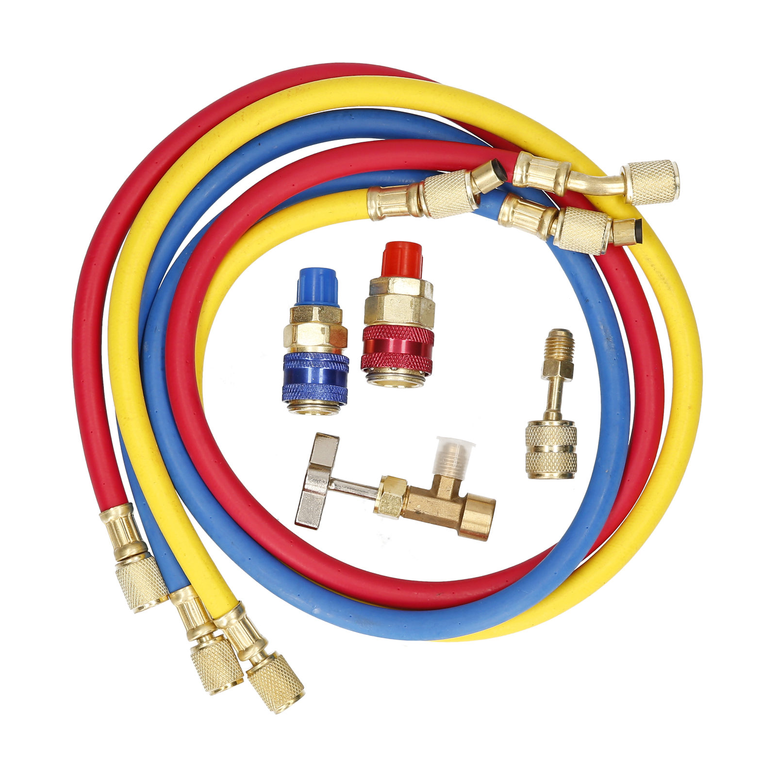 For R12 R22 R404A R134A Refrigerant Manifold Gauge SET AC Air Conditioning Refrigerant Diagnostic Freon Gauge Set Manifold