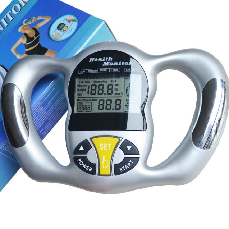 Houvast Vet Analyzer Digitale Lcd Bmi Meter Gewichtsverlies Tester Calorie Calculator Meting Tool Body Fat Caliper Monitor