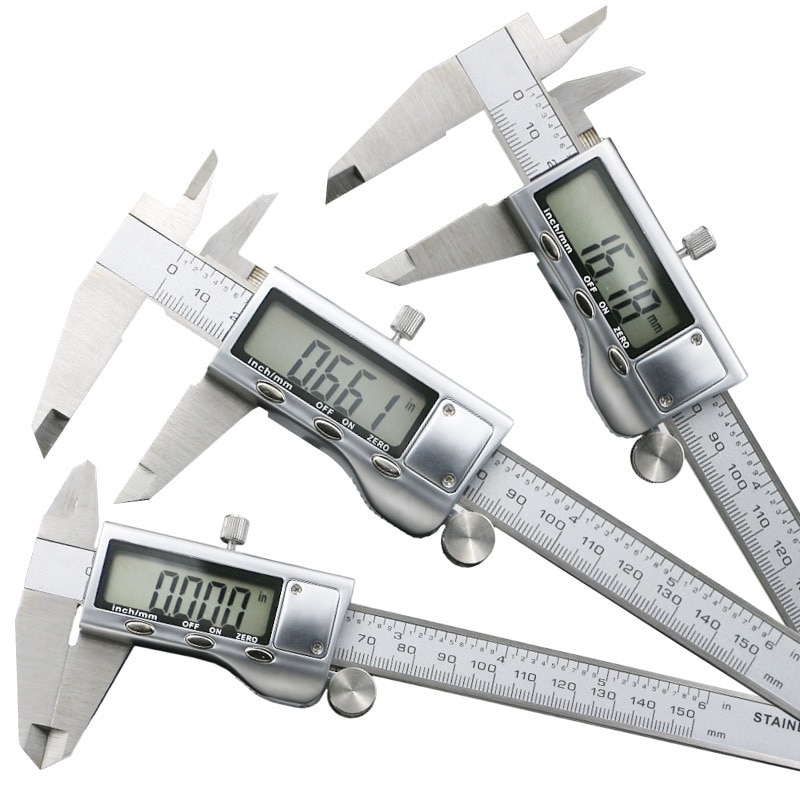 all-metal electronic digital display cursor caliper 0-150mm precision 0.01mm Measurement internal external diameter