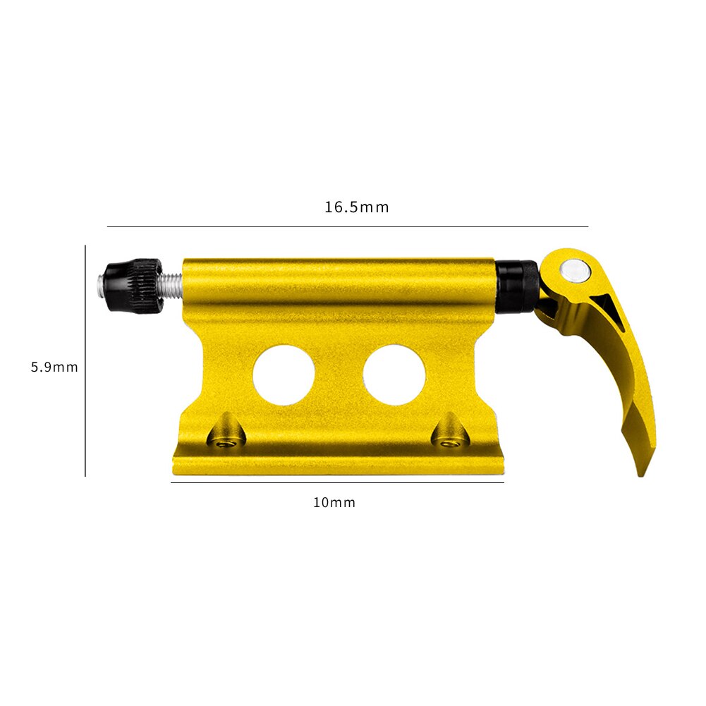 Fiets Quick Release Vaste Klem Mtb Fiets Voorvork Standhouder Draagbare Fiets Quick Release Vaste Klem: Gold