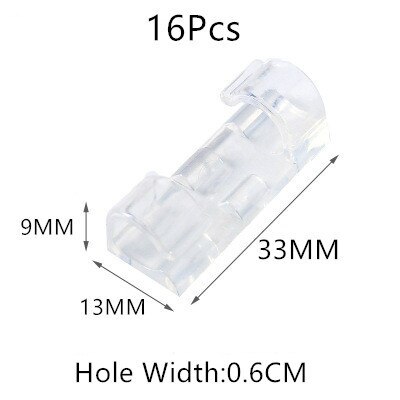 Kabel Organizer Clips Kabel Verwaltung Schreibtisch &Ampere; Arbeitsplatz Draht Manager Kabel Halfter USB Ladung Daten Linie Spuler: transparent 16Stck