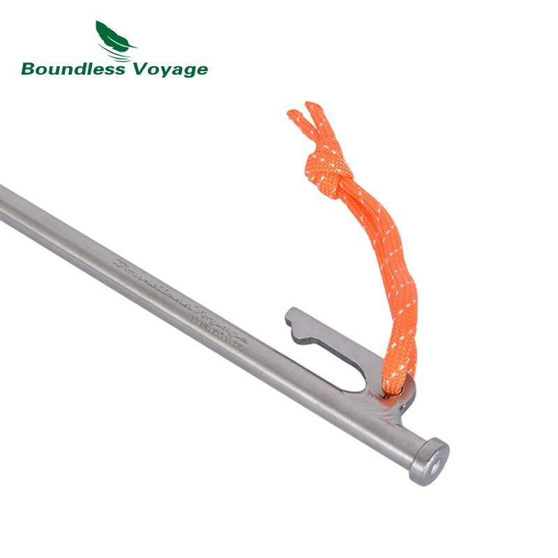 Viaggio senza limiti 24 30 35CM picchetti per tende da campeggio in lega di titanio per impieghi gravosi chiodi per escursioni tutto'aperto escursionismo giardinaggio