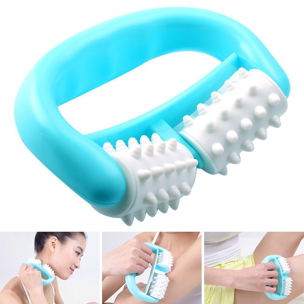 Manual Body Massager Roller Handheld Pain Relief Cellulite Massage Tool for Neck Head Foot Hand Leg MSU99