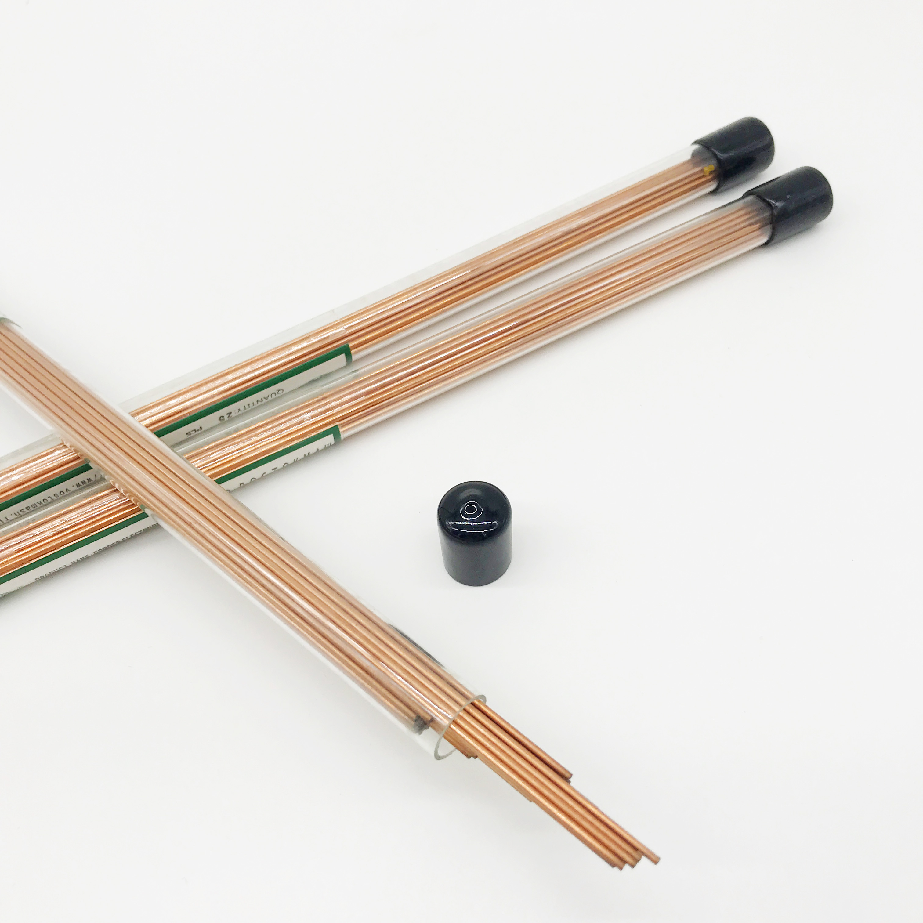 ART.230721 Koperen Elektrode Buis Multi Gaten 2.1/2.2/2.3/2.4/* 400Mm 20 Stks/partij