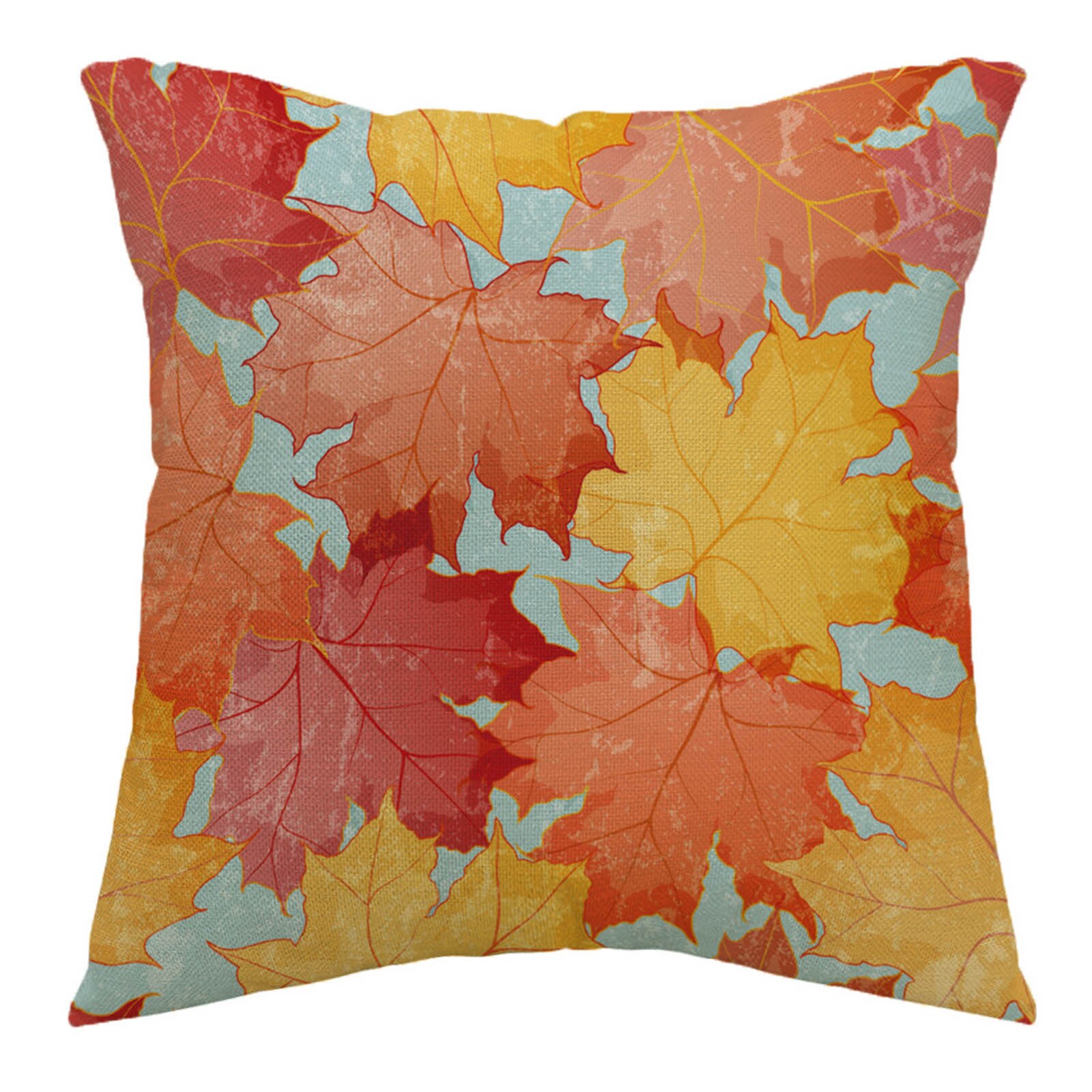 Kussenhoes Maple Leaf Patroon Kussensloop Katoen En Linnen Kussensloop Home Deco Woonkamer Pillowcovers 45X45cm